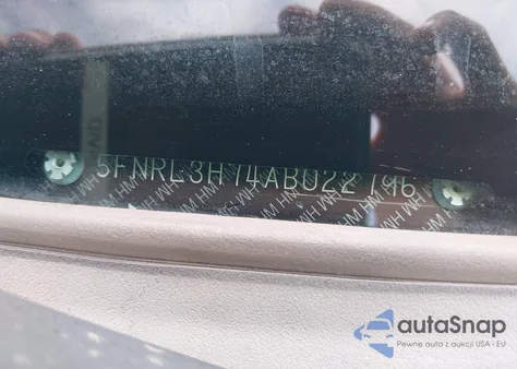 2010 Honda Odyssey Ex-L from USA, damaged, VIN 5FNRL3H74AB022796